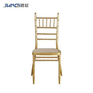 Used stackable cheap iron chiavari chairs for wedding