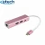 Import Utech Type C USB 3.0 HUB RJ45 100/1000M Network Card With PD Charging Port from China
