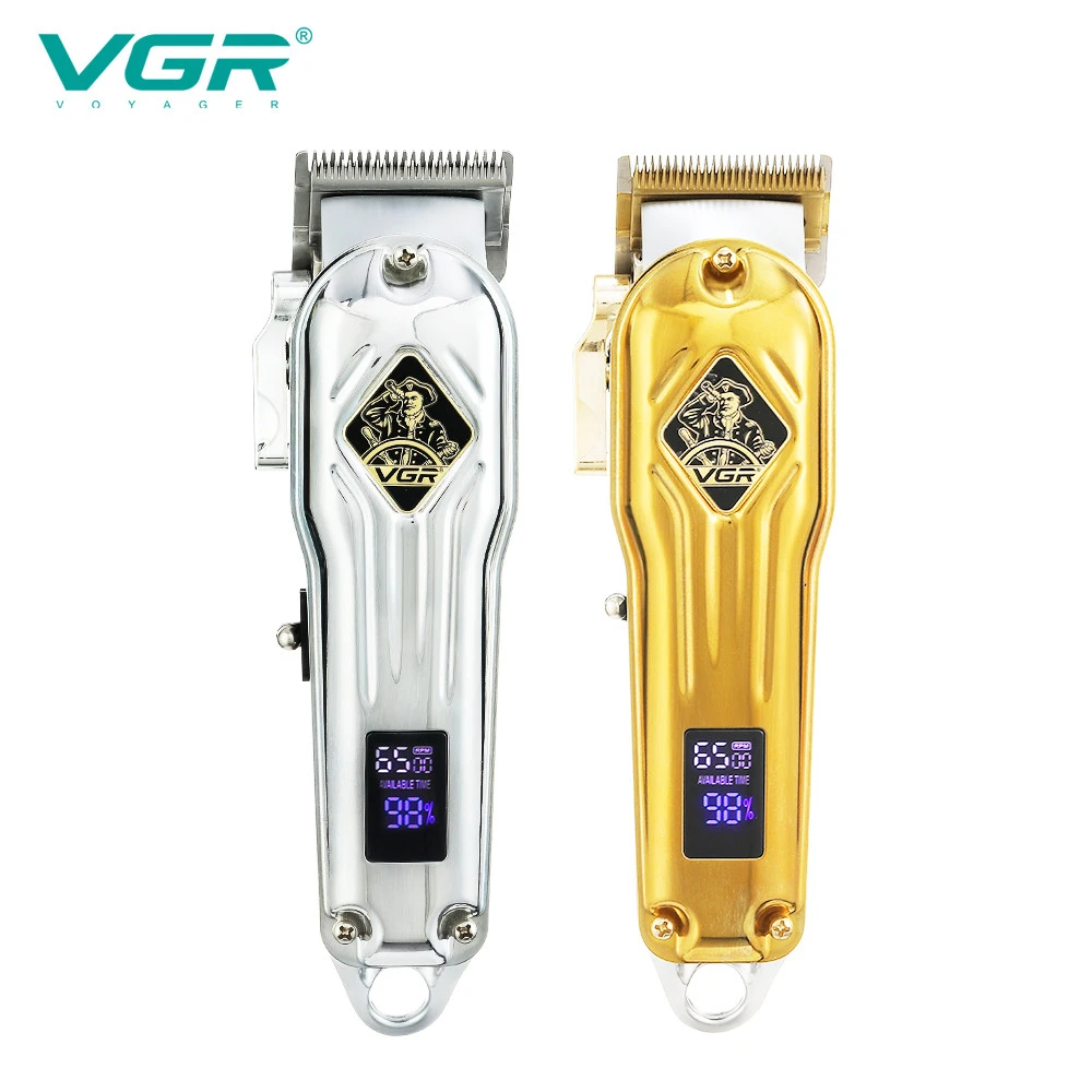 VGR all metal electric hair clipper electric professional hair clipper LCD digital display hair clipper  V-267