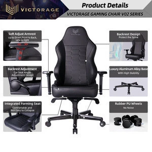 VICTORAGE PU Leather Office Chair Home Seat(Carbon)