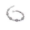 Vintage Alloy Diamond Geometry Bracelet Fashion Glass Crystal Charm Woman Bracelet Jewelry Accessories
