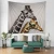 Import Wall hanging home decor polyester printing knitted digital tapestry from China