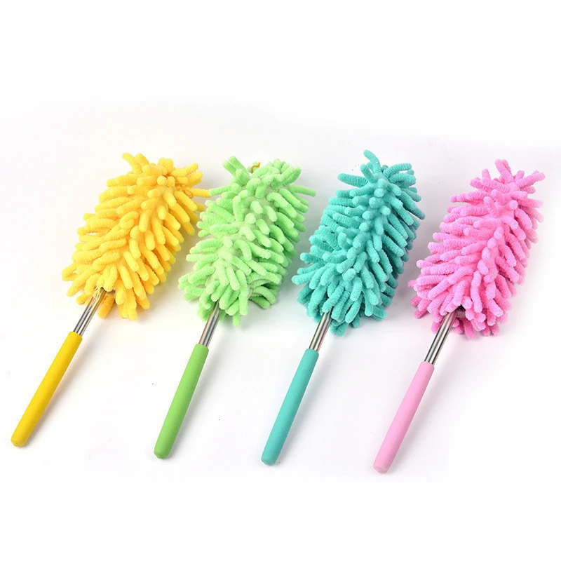 Washable Dusting Brush Microfiber Hand Duster with Telescoping Pole Anti-static Dust Brush washable microfiber duster