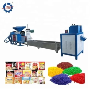 Waste PET/PP/PE/HDPE plastic recycle pellet making machine