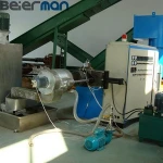 Waste plastic PP PE film bags recycling crushing washing drying line 200kg/h good price in sale
