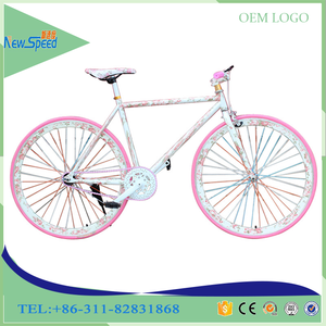 water transfer printing top grade 700C 26 inch single speed fixed gear bikes carbon steel fixed gear bicycle OME colorful fixed