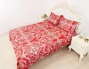 Wedding Home textile 100% cotton satin 4 pieces duvet cover set bedding