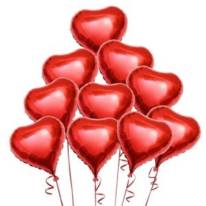 Wedding Valentine&#39;s Day birthday baby shower party decorations  red heart foil balloon