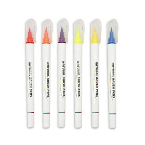 Well awareness 12 colors nylon nib white body drawing calligraphy smooth watercolor brush pen set