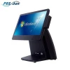 whole set 15.6 Inch dual screen all in one point of sale touch screen pos system price/pos terminal machine/cash register