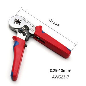 Wholesale 0.25-10mm AWG 23-7 Self-adjusting Insulated Terminals Crimping Plier Tool for Cable Wire End Sleeves Ferrules