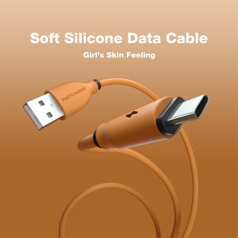 Wholesale 3A silicone colour qucik charging cable USB cables mobile phone Micro USB type c Charger Data Cable Line