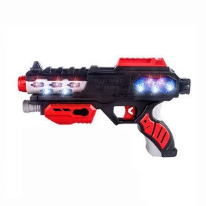 Wholesale children plastic music and light kids toy gun for good sale