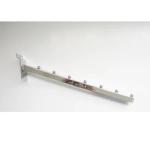 Wholesale chrome metal display slatwall hook for retail store