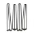 Import wholesale custom poweder coat end side furniture hardware metal part plated v shaped hairpin  table leg base stand bulk from China