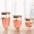 Import Wholesale Double Wall Glass Tea Cup Set Reusable Glass Coffee Mugs, Glass Mug With Bamboo Lid For Tea Drinking from China