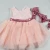 Wholesale Fashion Girls Party Dresses Children Cute Pure Color Princess formal Dress Baby Dress Girls with Bow tie