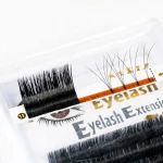 wholesale luxury faux mink lashes private label faux mink individual eyelash extension silk eyelash extension