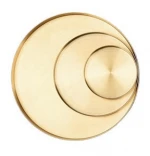 Wholesale medium sized office home hotel desktop golden round metal food sundries serving tray