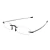 Import Wholesale men and women metal adjustable rimless folding reading glasses with case from China