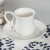 Import Wholesale modern restaurant coffee cups white ceramic tea cup  and saucer from China