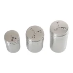 Wholesale Multi-purpose Kitchen Tool Spice Cans With Handle Custom Stainless Steel Rotating Cover Salt Spice Shaker Sugar Jar