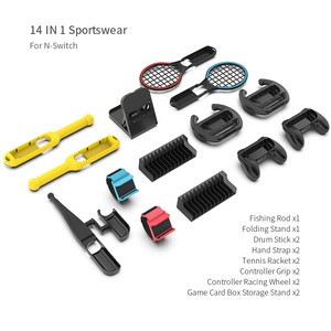 Wholesale New 14 in 1 Super Gaming Kit Sportswear Video Game Accessories for NS Switch