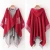 Import Wholesale New Europe America Lattice Hooded Cloak Tassel Wool Cashmere Pashmina Shawl Scarves from China