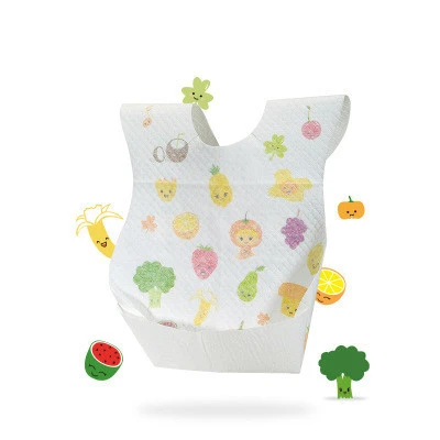 wholesale new style Sticky sheet cute baby bib printing baby bib custom disposable bib