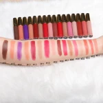 Wholesale No Logo Vegan Matte Liquid Lipstick Private Label Nude Matte Liquid Lipstick