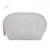 Wholesale portable multifunction makeup bag white custom logo  shell shape pouch beauty cosmetic bags