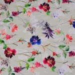 Wholesale textile high quality 130gsm digital printing flower 100% rayon printed fabric