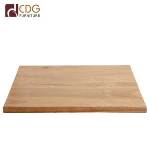 Wholesale Usa Ash Oak Teak Wood Solid Wood Mesa Commercial Modern Hardwood Table Top For Restaurant Coffee Shop Bistro