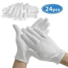 Wholesale White Soft 100% Cotton Work/Lining Glove from Factory Bulk in Stock