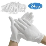 Wholesale White Soft 100% Cotton Work/Lining Glove from Factory Bulk in Stock