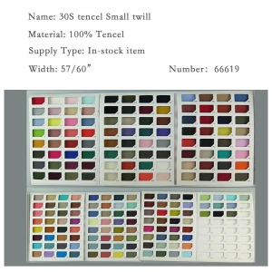 wholesale woven 30S 100% tencel Small twill high quality fabric used for fashion, jacket, outdoor wear, etc