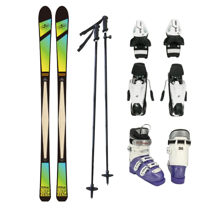 winter sport ski boot set binding shoes pole brand with  best ISO and CPS  ski