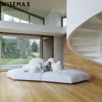 WISEMAX FURNITURE Apartment hotel furniture high quality fabric upholstery low sofa bed leisure sofa