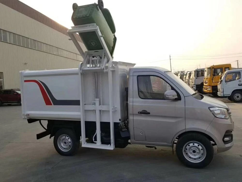 with good quality dongfeng side loader garbage truck price