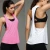 Import Women Ribbed Cropped Low Armhole Activewear Gym Tank Top Girls Fitness Sleeveless Athletic Fitted Workout Summer WomensSinglets from China