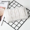 Women Stretch Fur Scarf Knit Genuine Rex Rabbit Fur Headbands Girls Natural Fur Ring Scarves