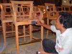 Wood Chair Unfinished Frame Mahogany wood chair sofa frame
