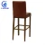 Import Wooden aluminum bar stool leather chair pu leather high chair for bar from China