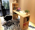 Wooden computer desk with bookshelf /cabinet/ drawer