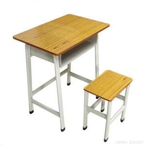 Wooden middle east popular low price standard size of school desk chair