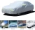 Import Woqi outdoor waterproof car covers 6 layers coated silver fast flood PEVA universal car covers for most sedan and SUV from China
