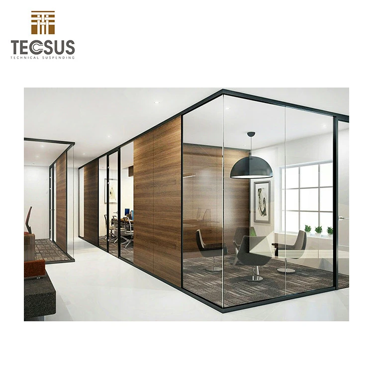 workstation single clear glass office separation walls