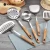 Import WORTHBUY 5 Pcs/Set 304 Stainless Steel Kitchen Cooking Tools Set Non-slip Heat Resistant Wooden Handle Kitchenware Utensil Set from China