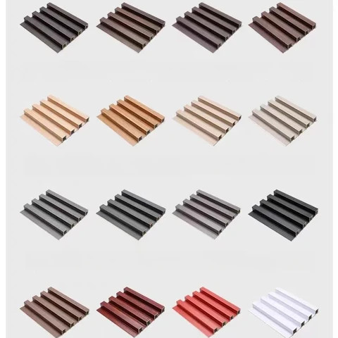 Buy Wpc Wood Interior Decoration Fluted Wall Panels Decorative Wood ...