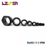 WZUMER PA Nylon Corrugated Flexible Metric Conduit Fittings Insulating Joint Quick Connector